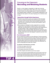 Focusing on the Classroom: Recruiting and Retaining Students