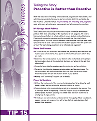 Telling the Story: Proactive is Better than Reactive