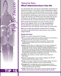 Telling the Story: What Administrators Can Do