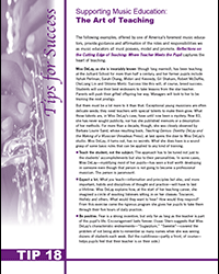 Supporting Music Education: The Art of Teaching