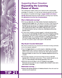 Supporting Music Education: Expanding the Learning Power of Music