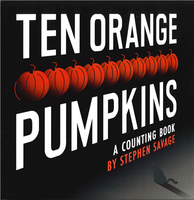 ten orange pumpkins
