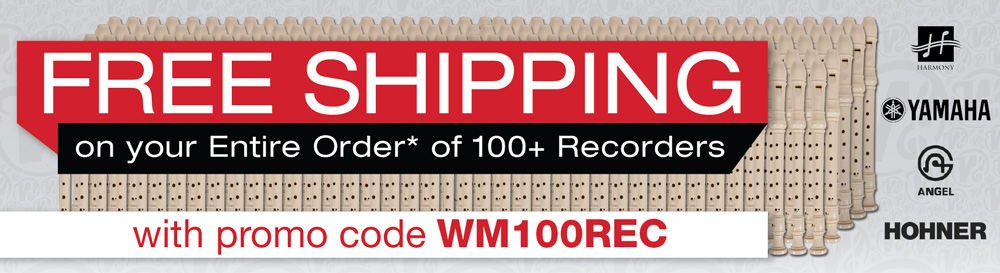 free shipping on recorders