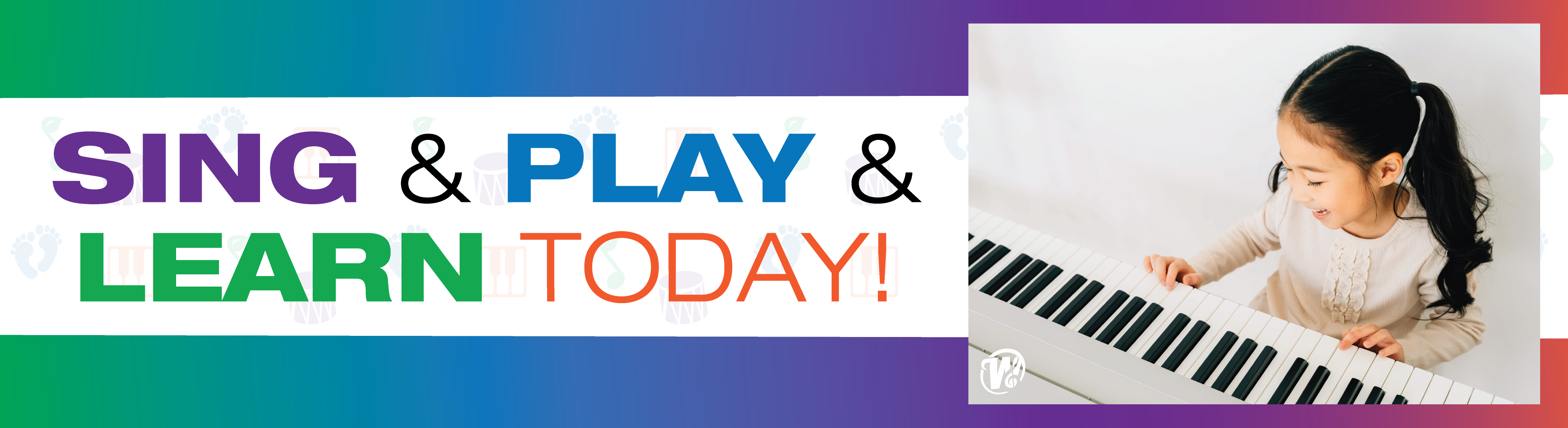 Sing & Play & Learn Today: Child playing the keyboard. 