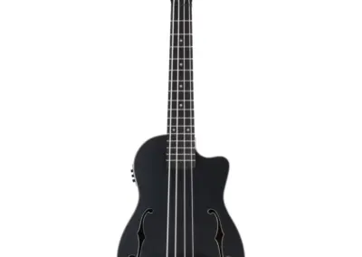 Kala UBASS-JYMN-BK-FS Journeyman Acoustic/Electric Bass Ukulele, Black