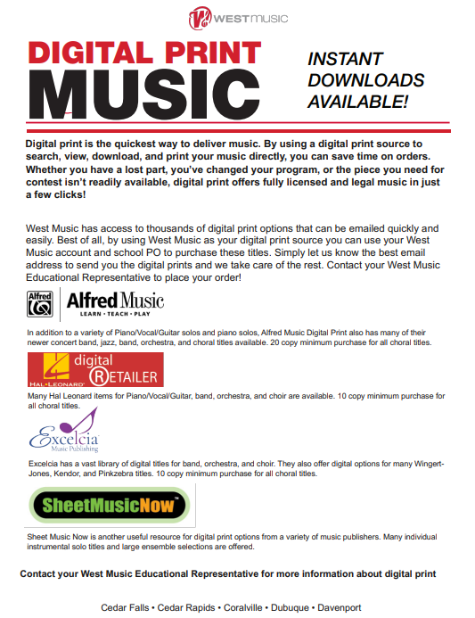 Digital Print Music